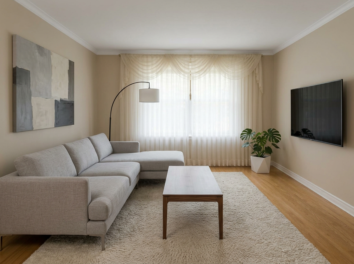 Staged room (after)